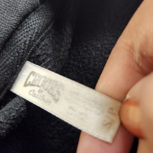 Crooks & Castles Womens Or Mens Charcoal Knitwear Hooded Sweater - Picture 4 of 4